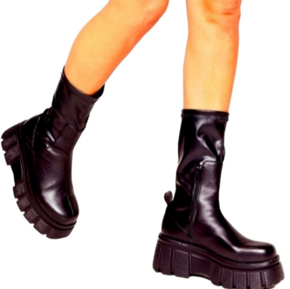 Platform Combat Boots